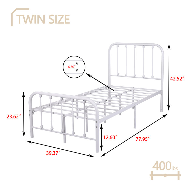 Andover Mills™ Alberton Metal Bed & Reviews Wayfair